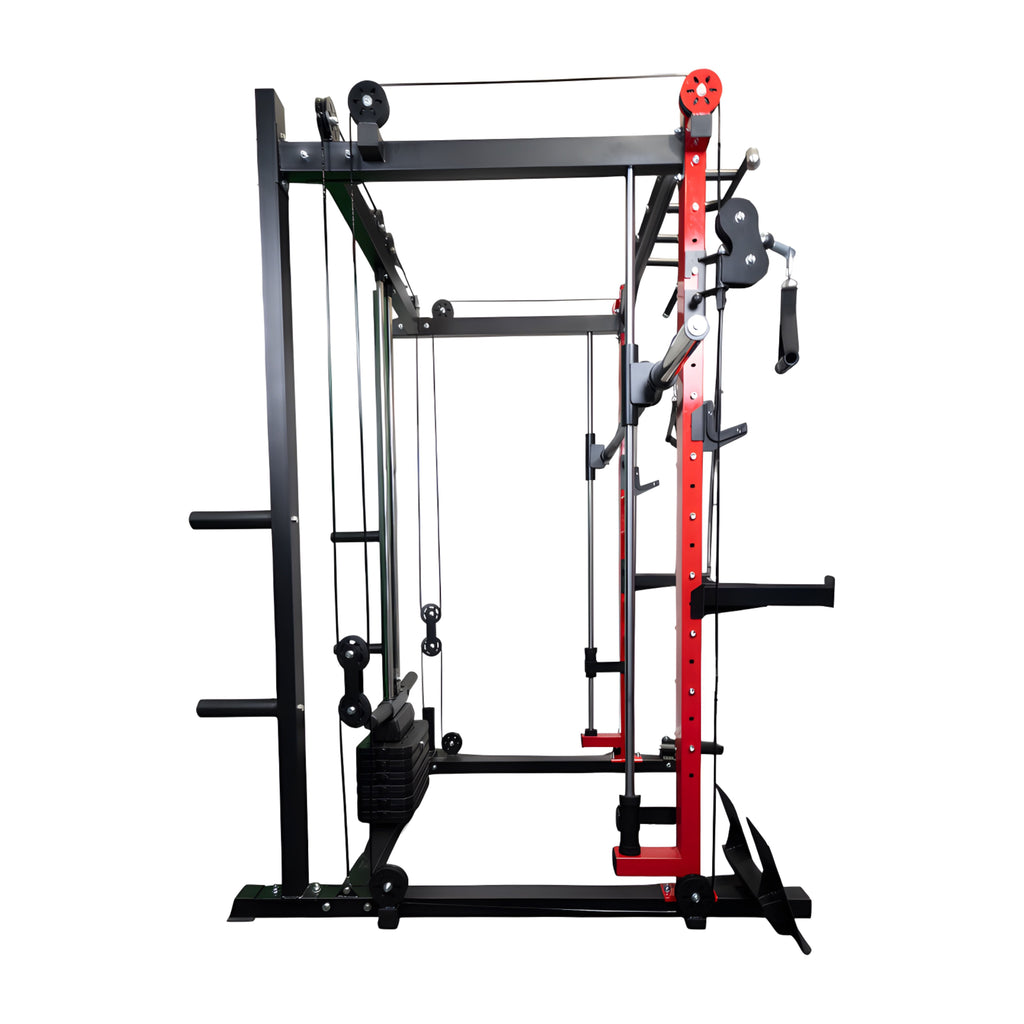 All-in-one Smith Machine with 75 LB or 150 LB Weight Stack