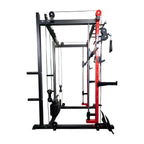 All-in-one Smith Machine with 75 LB or 150 LB Weight Stack