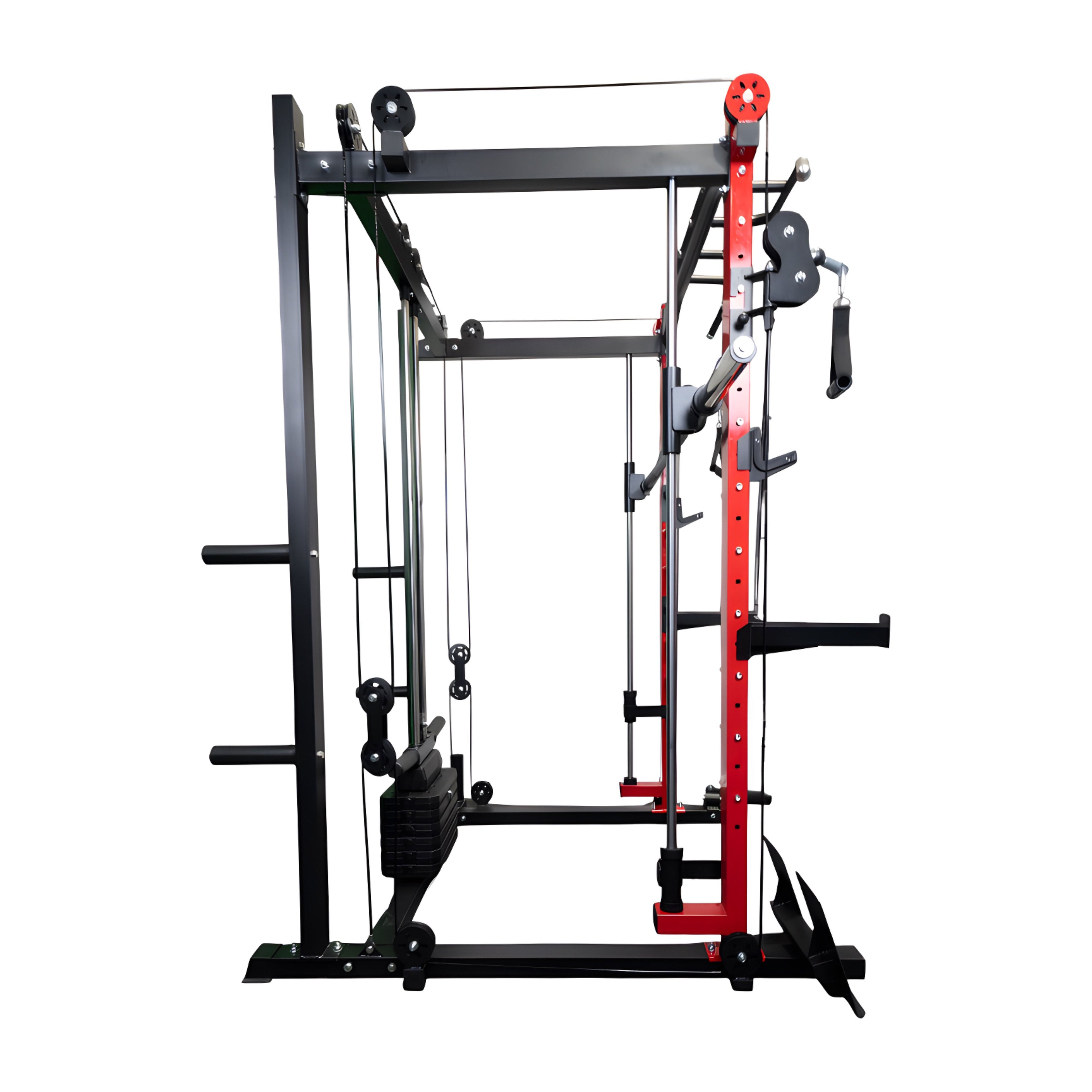 All-in-one Smith Machine with 75 LB or 150 LB Weight Stack
