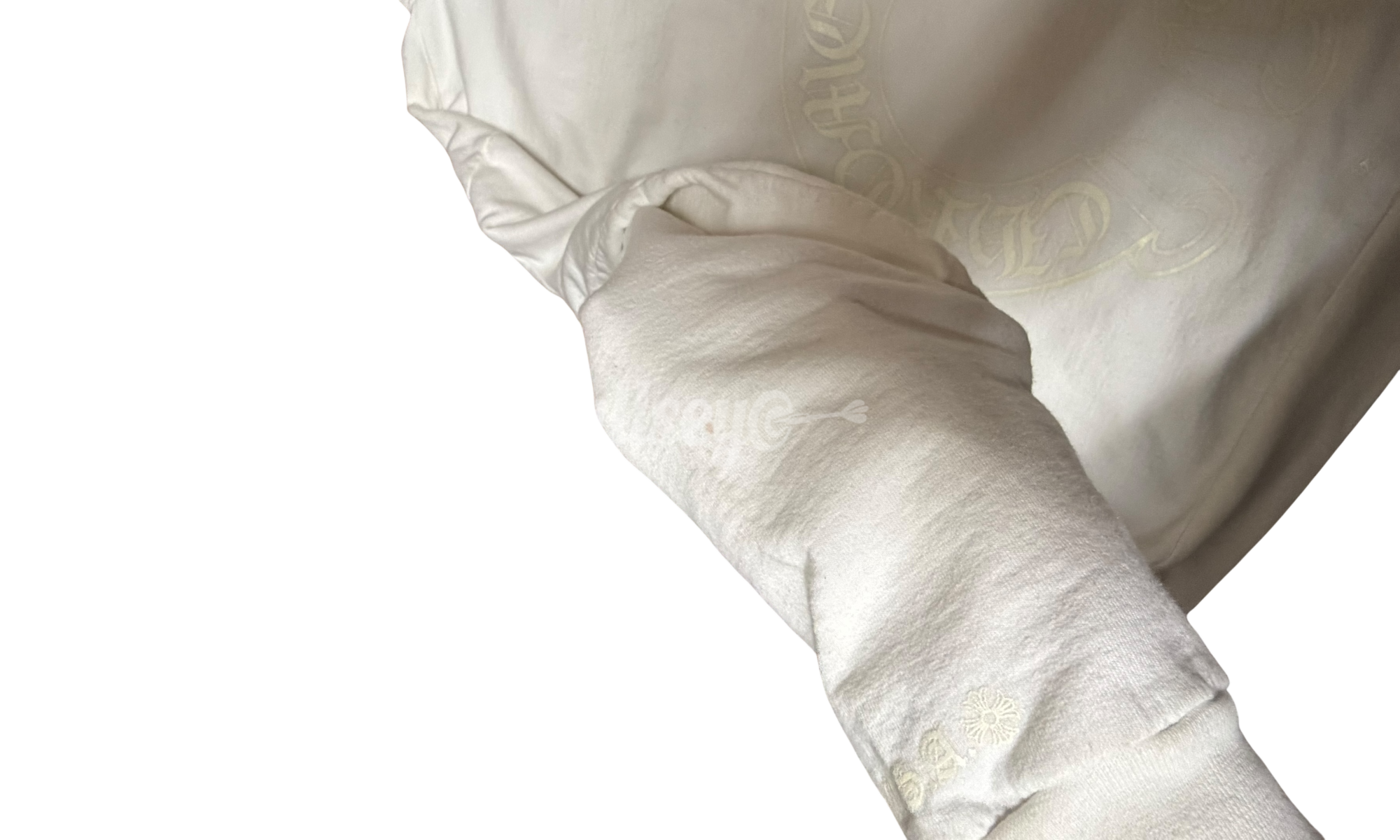 Chrome Hearts White Horseshoe Glow Hoodie (PreOwned)