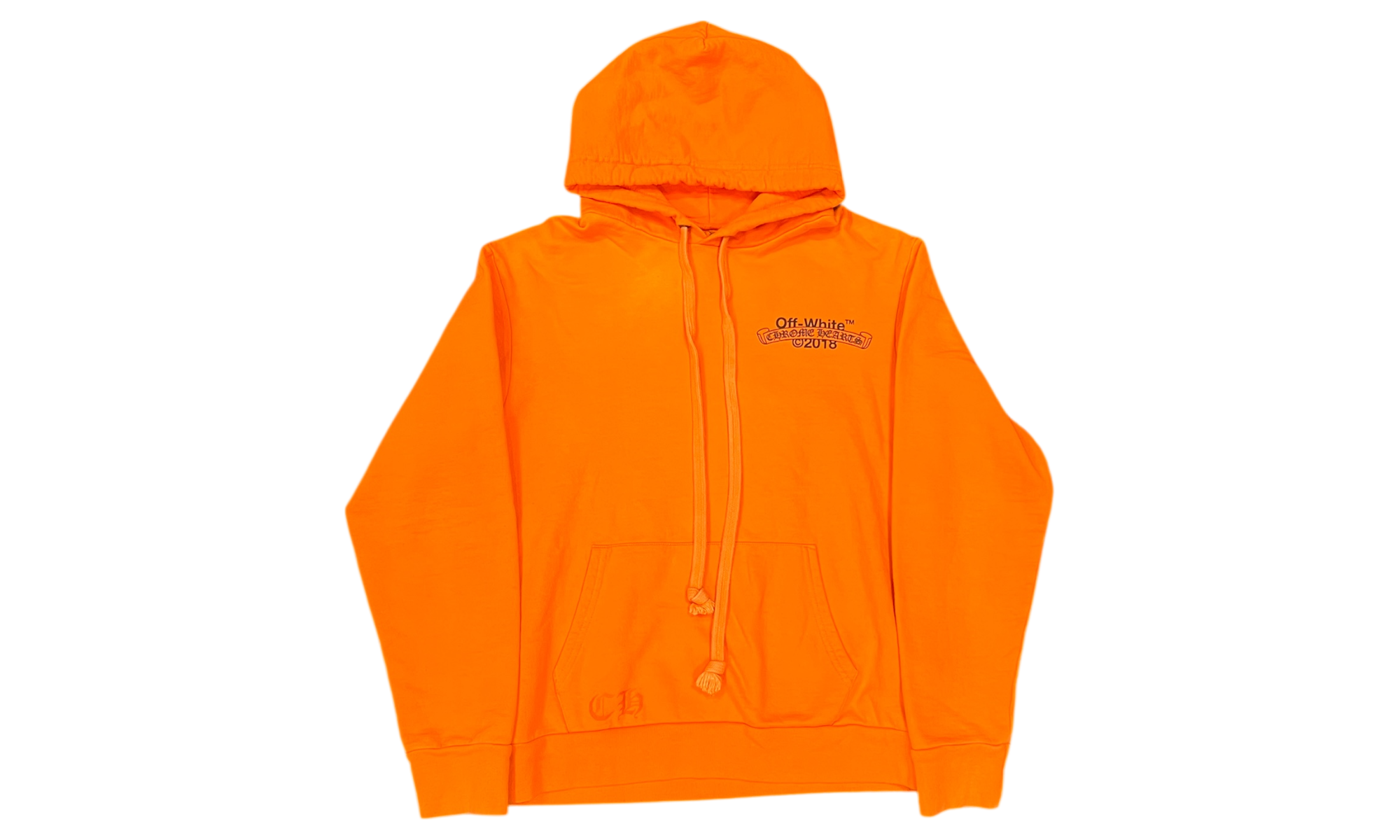 Chrome Hearts x Off-White Scroll Orange Hoodie (PreOwned)